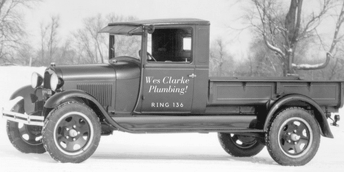 Wes Clarke Plumbing Truck